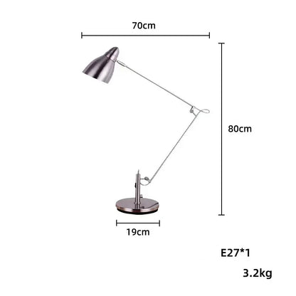 Swing Long Arm Adjustable Desk Lamp — Aluminum Modern Task Light