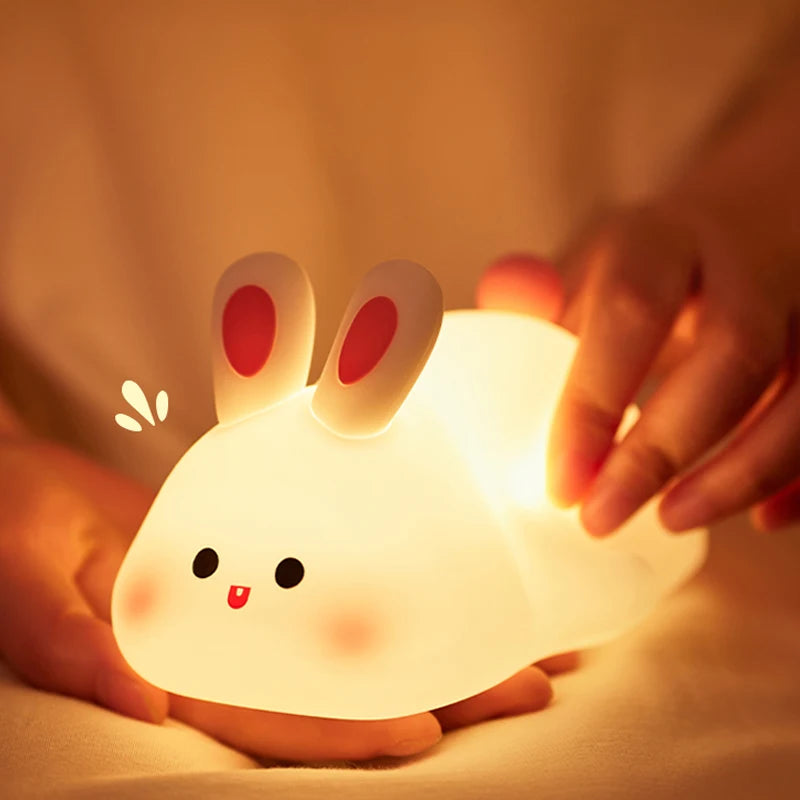 Animal Silicone Night Light — Soft Touch LED Lamp Collection