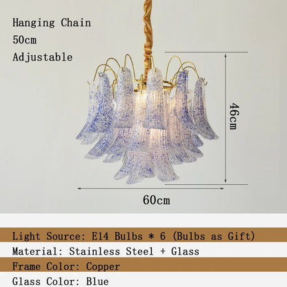 Colorful Art Glass Chandelier – Modern Statement Pendant Light