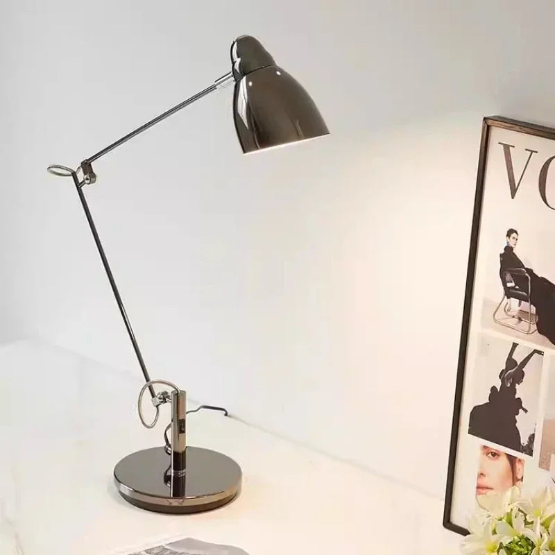 Swing Long Arm Adjustable Desk Lamp — Aluminum Modern Task Light