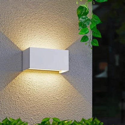NovaBlock LED Wall Light – Modern IP65 Indoor & Outdoor Cube Sconce