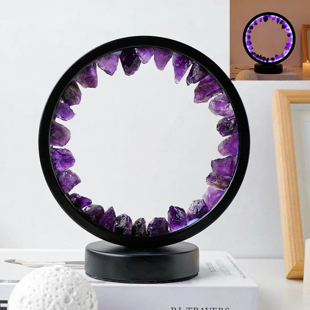 Crystal Harmony Lamp — Natural Stone Energy Light