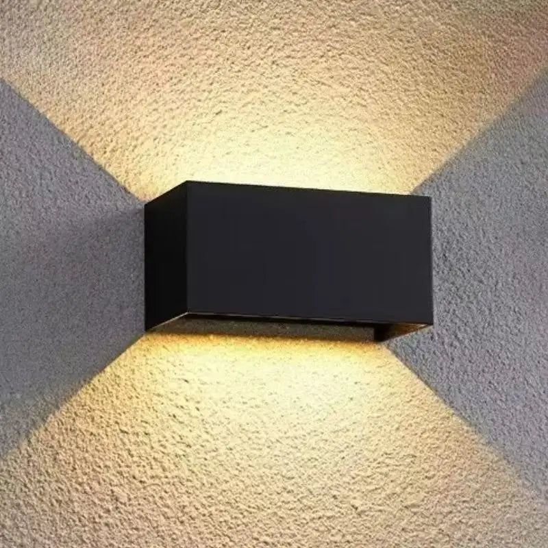NovaBlock LED Wall Light – Modern IP65 Indoor & Outdoor Cube Sconce