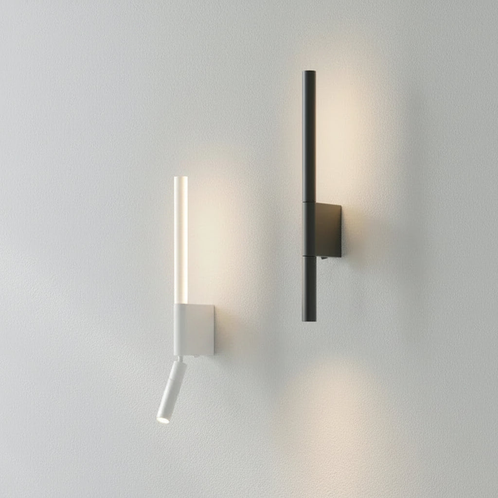 AxisGlow LED Wall Lamp – Rotating Minimalist Bedside Reading Light