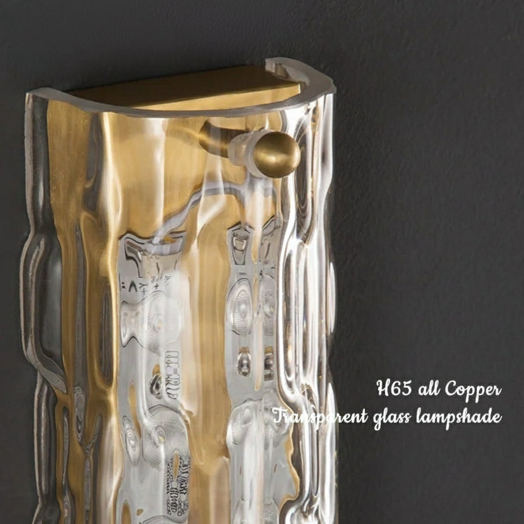 Modern Copper Bubble Glass LED Wall Light – Luxury Ambient Up & Down Sconce