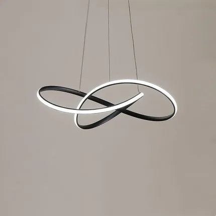 WaveLine LED Pendant Light – Minimalist Aluminum Ceiling Lamp