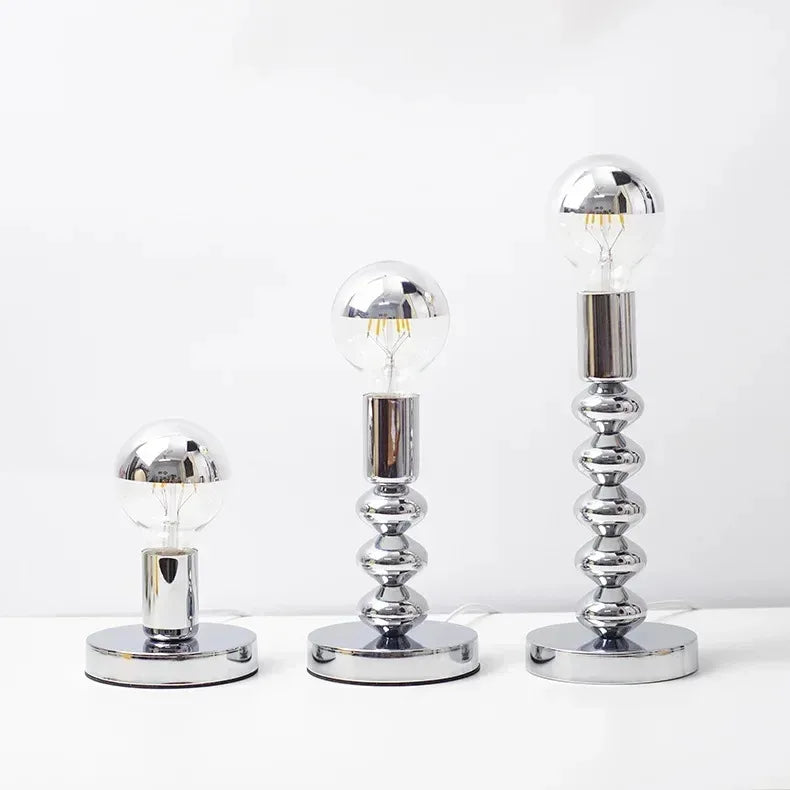 Bauhaus Metal Table Lamp — Minimalist Warm LED Light