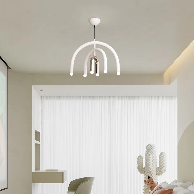 Arc Aura LED Pendant Light – Sculptural Modern Ceiling Lamp