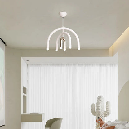 Arc Aura LED Pendant Light – Sculptural Modern Ceiling Lamp