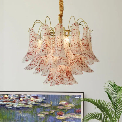 Colorful Art Glass Chandelier – Modern Statement Pendant Light
