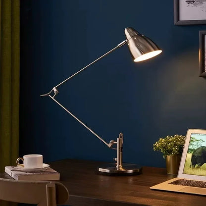 Swing Long Arm Adjustable Desk Lamp — Aluminum Modern Task Light