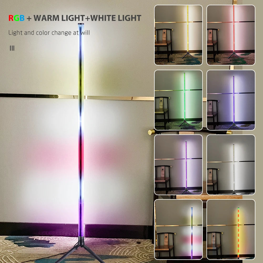 LED Floor Lamp — Remote-Controlled Multi-Mode Ambient Light