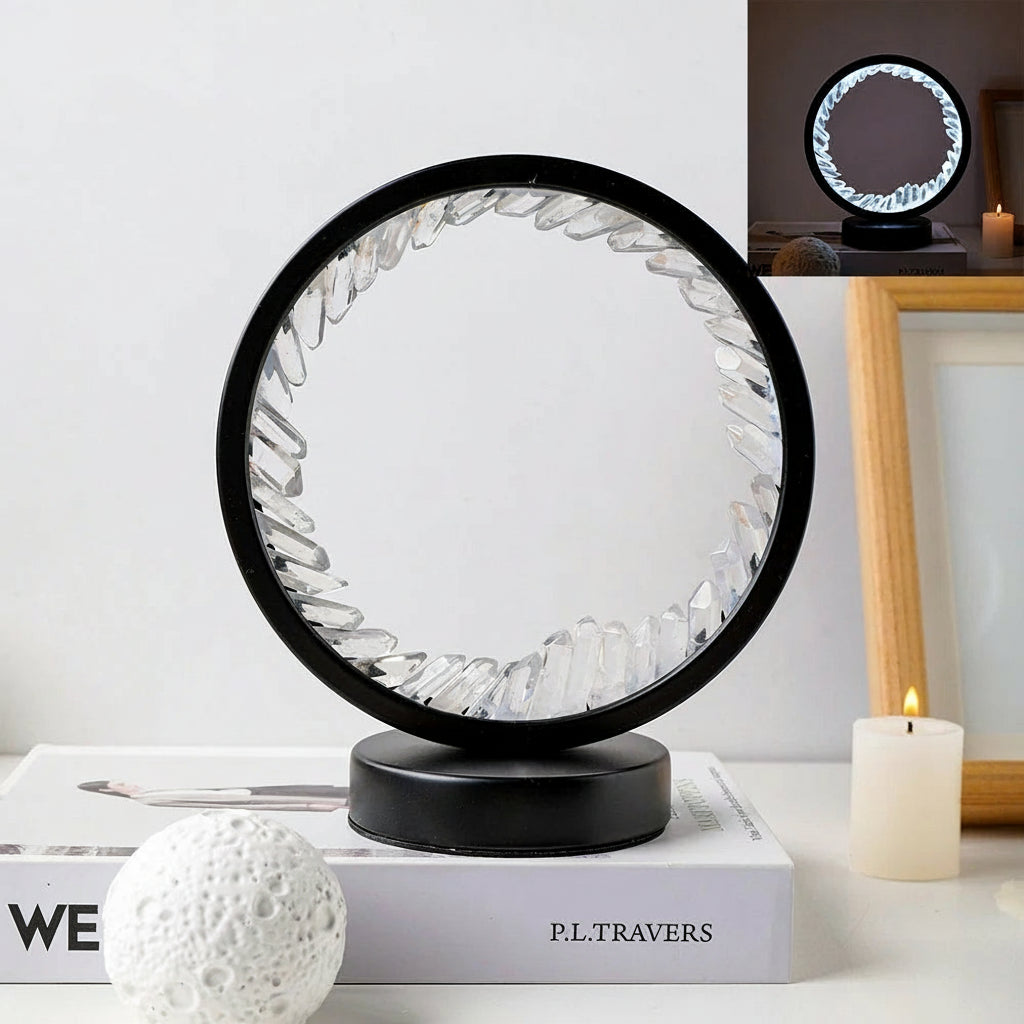 Crystal Harmony Lamp — Natural Stone Energy Light