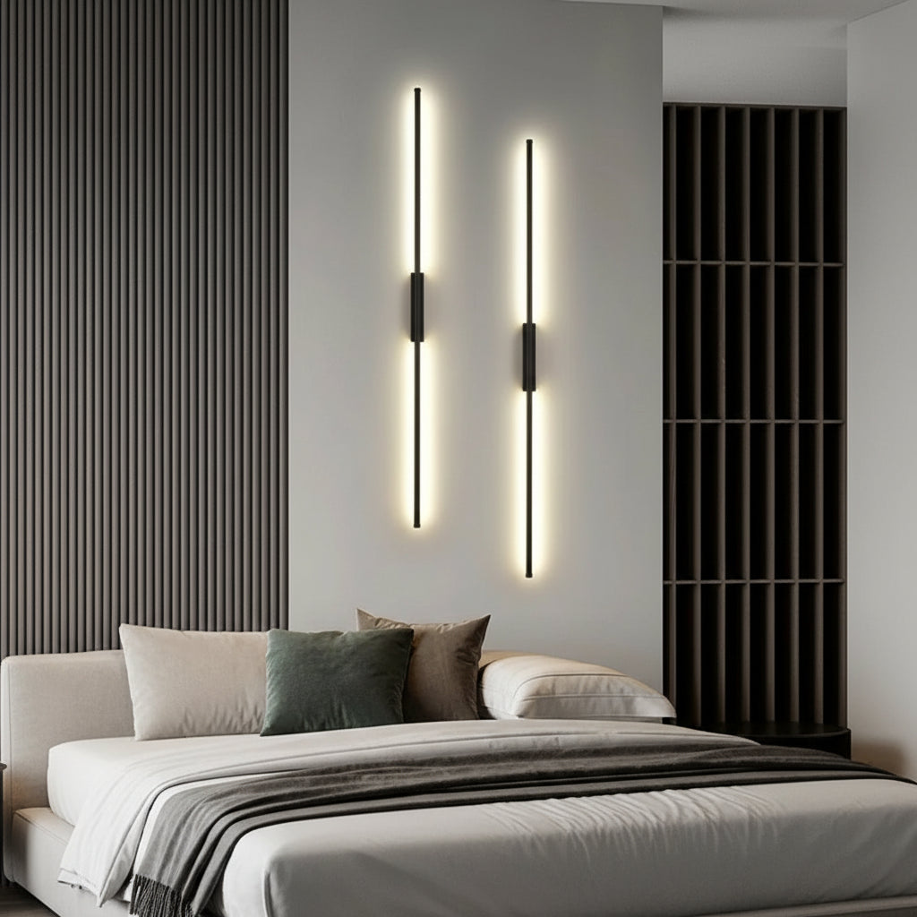 Slim Vertical LED Wall Light – Linear Ambient Stripe Lamp