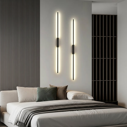 Slim Vertical LED Wall Light – Linear Ambient Stripe Lamp
