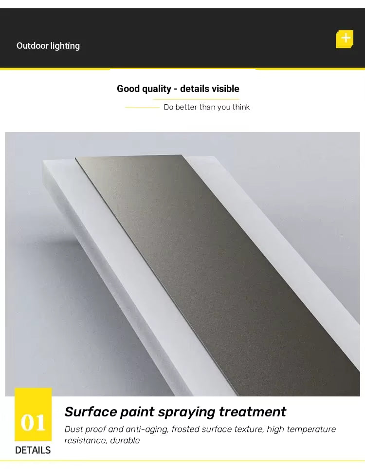 BeamLine Outdoor LED Wall Light — IP65 Linear Light Fixture