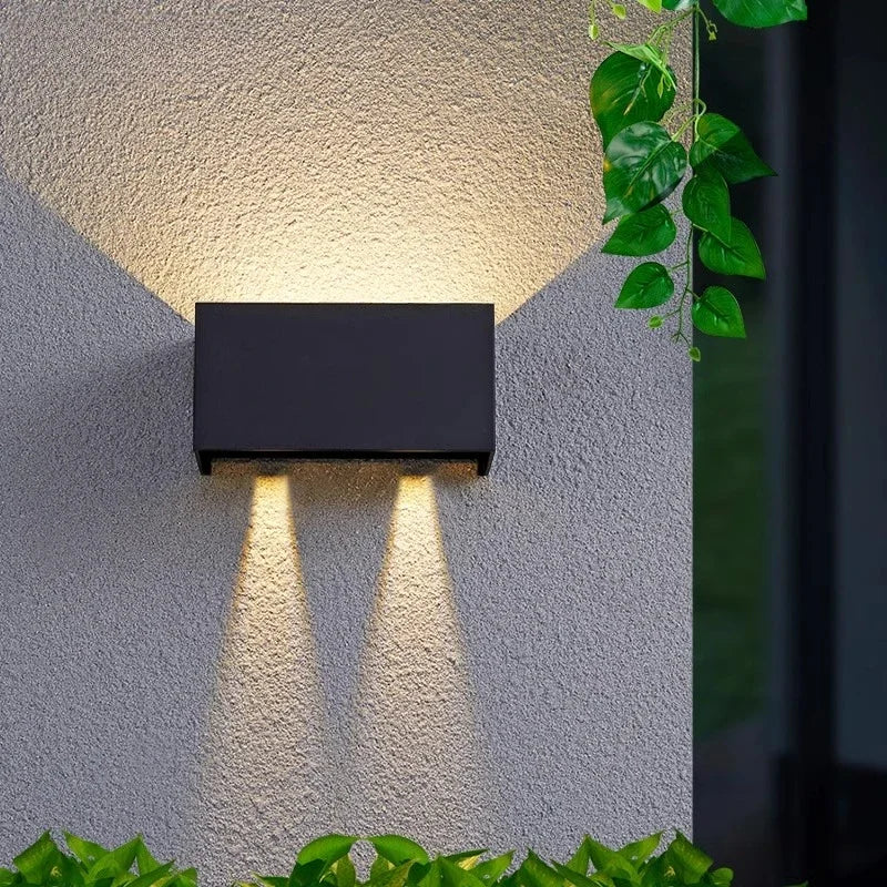 NovaBlock LED Wall Light – Modern IP65 Indoor & Outdoor Cube Sconce