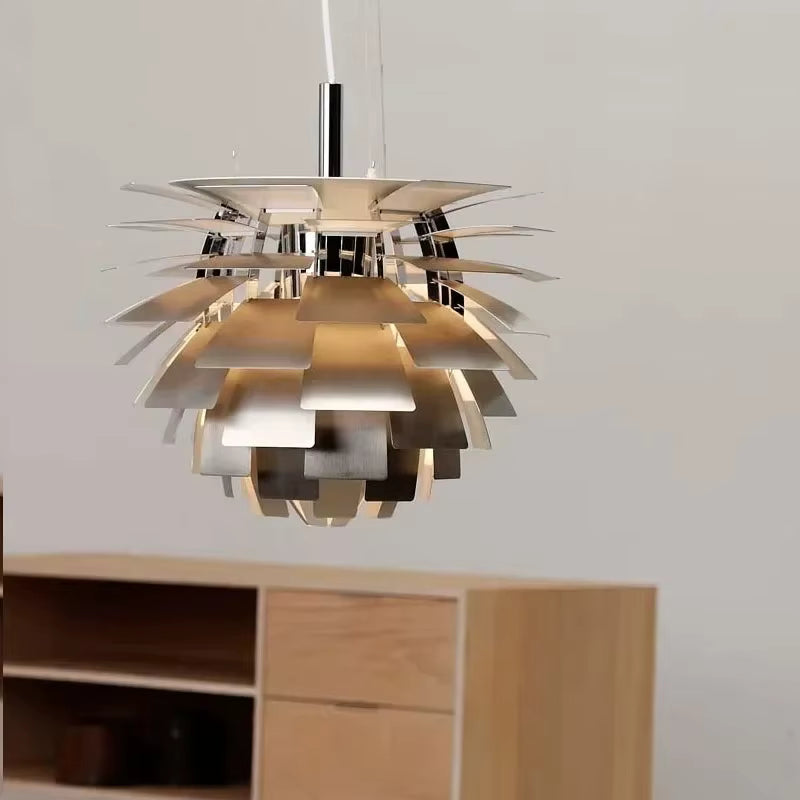 Artichoke-Style Designer Pendant Lamp — Modern Layered Ceiling Light