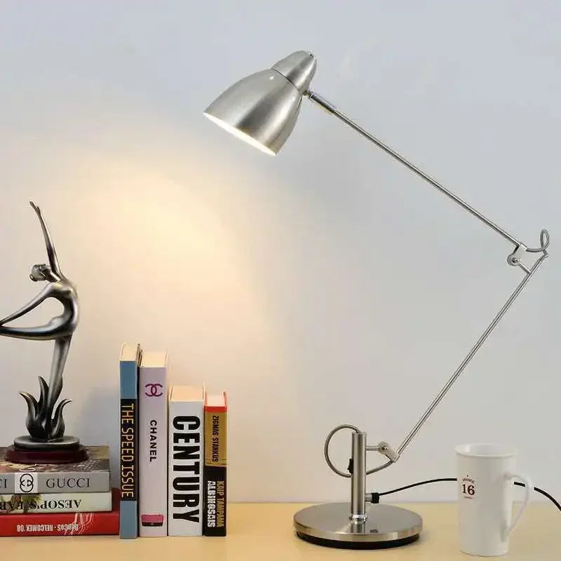 Swing Long Arm Adjustable Desk Lamp — Aluminum Modern Task Light