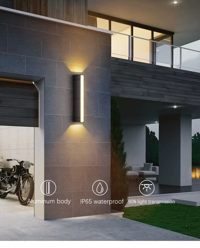 Outdoor LED Wall Light — Triple Glow IP65 Sconce