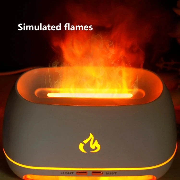 FlameGlow Salt Humidifier — Himalayan Flame-Effect Diffuser