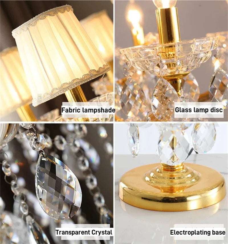 Crystal Table Lamp – Elegant Classic Accent Light