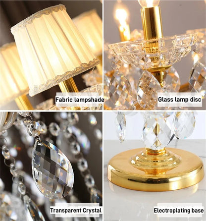 Crystal Elegance Floor Lamp – European Style Crystal Standing Lamp