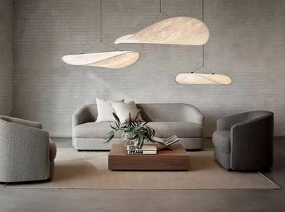 Designer Silk Fabric LED Pendant Chandelier