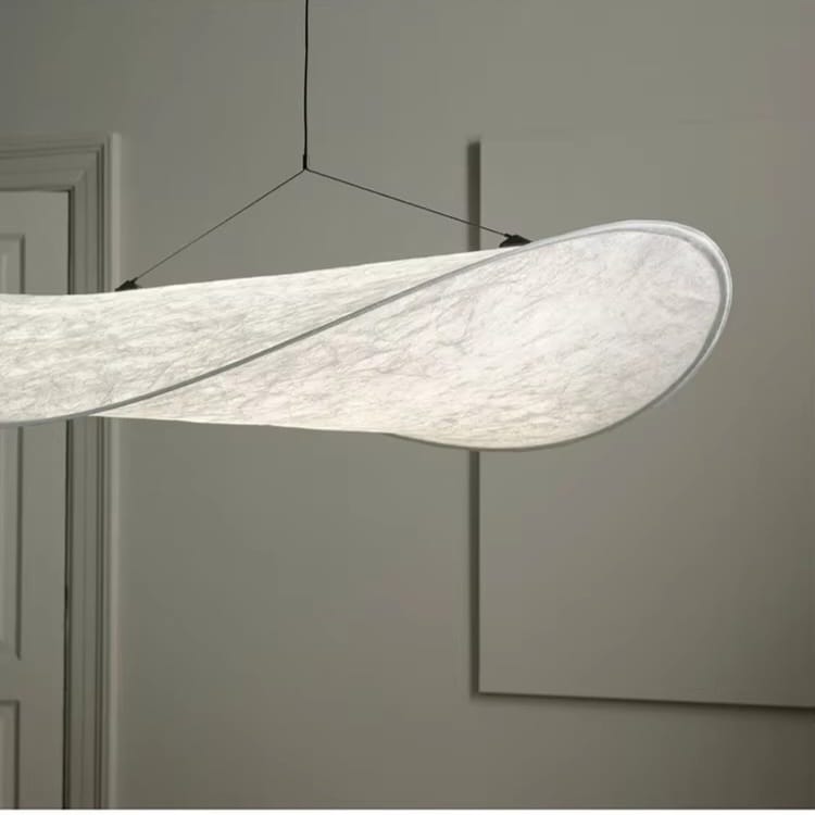 Designer Silk Fabric LED Pendant Chandelier