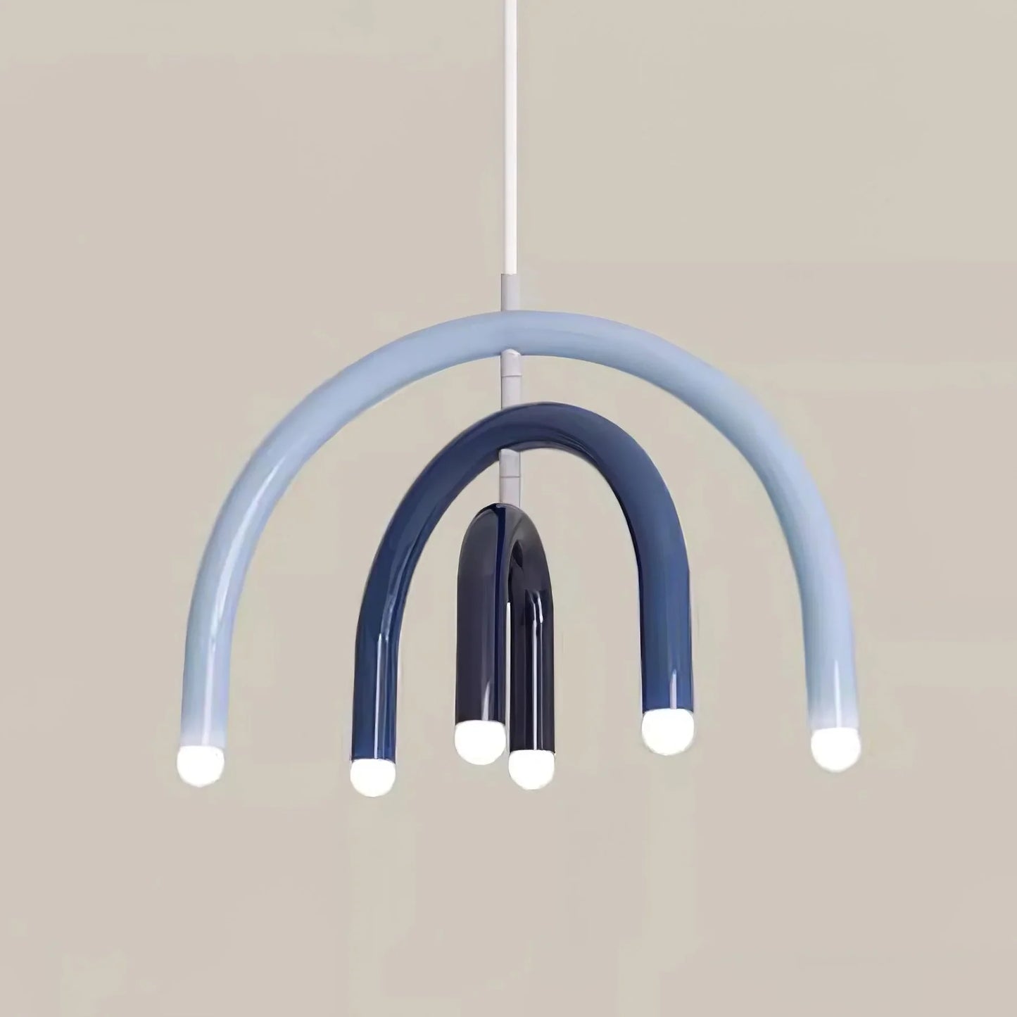 Arc Aura LED Pendant Light – Sculptural Modern Ceiling Lamp