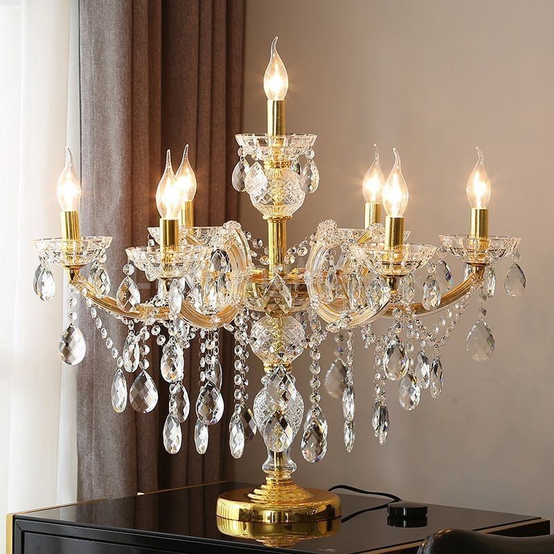 Crystal Table Lamp – Elegant Classic Accent Light