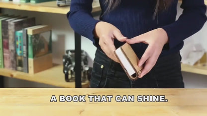 FoldLight Book Lamp — Foldable Wooden LED Light