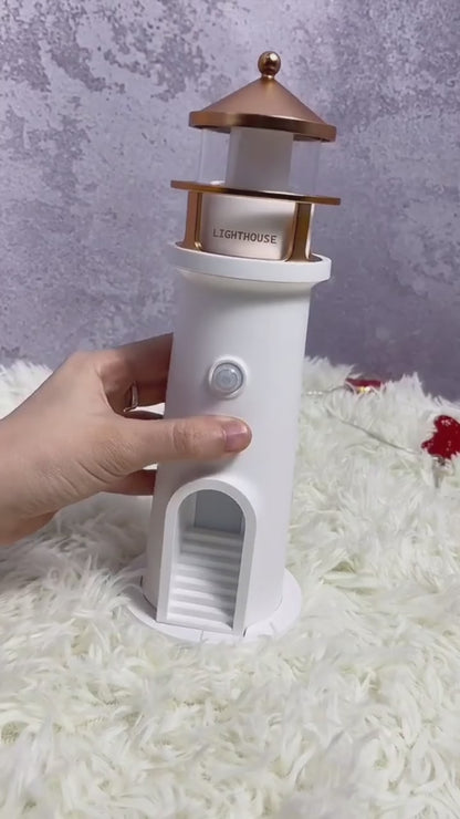 Lighthouse Projection Lamp — Adjustable Moonlight Night Light