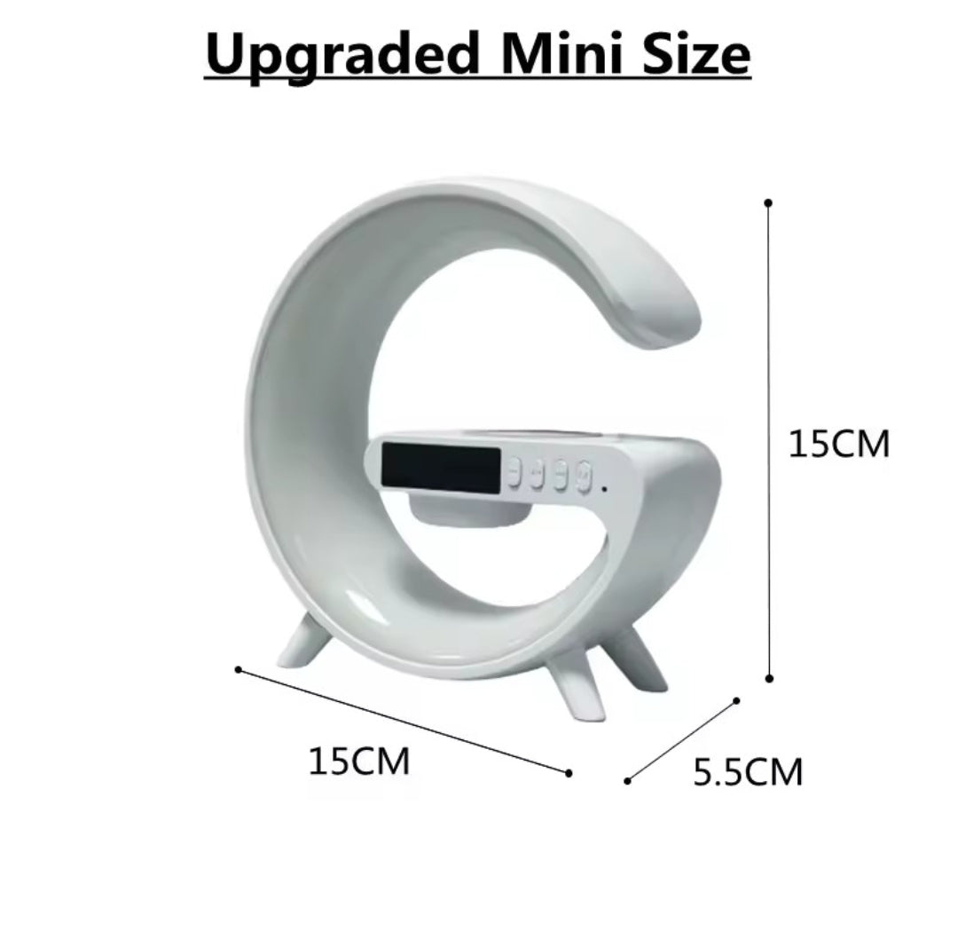 GlowArc Smart Lamp Clock — RGB Light + Wireless Charging