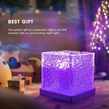 Aurora Crystal Wave Light — 16-Color Ripple LED Lamp