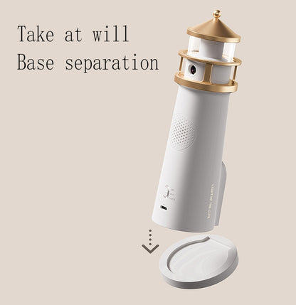 Lighthouse Projection Lamp — Adjustable Moonlight Night Light