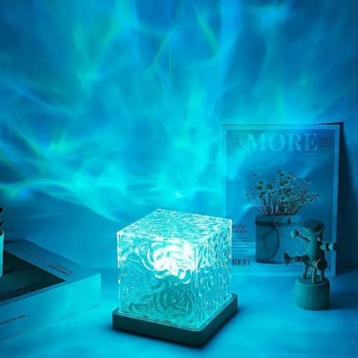 Aurora Crystal Wave Light — 16-Color Ripple LED Lamp