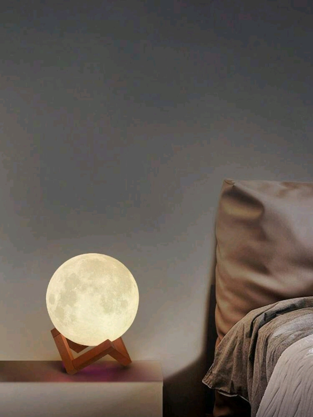 3D Moon Lamp — Touch & Remote Rechargeable LED Light